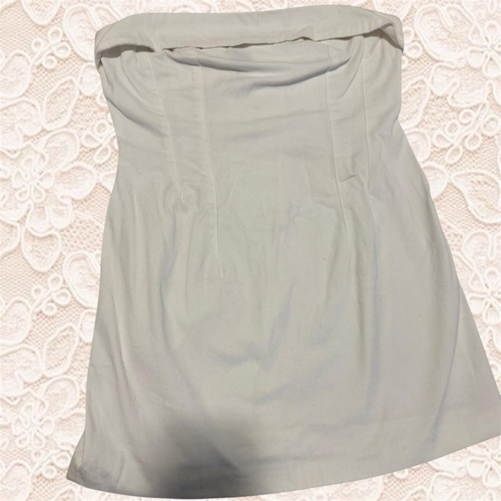 Wild Fable White Bodycon Mini Dress with Laceup Back